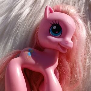 My Little Pony Pinkie Pie 2008 g3.5 Pink Blue Yellow Balloons y2k Toy Horse g3